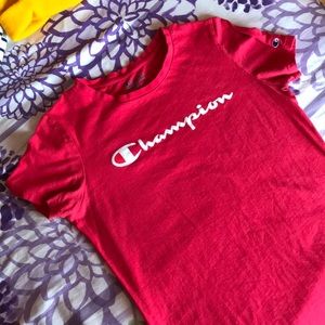 (Champion) red t-shirt